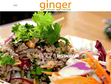 Tablet Screenshot of gingerthaitaste.com